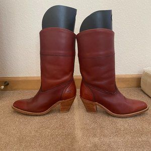 FRYE Red-brown Western Style Boots